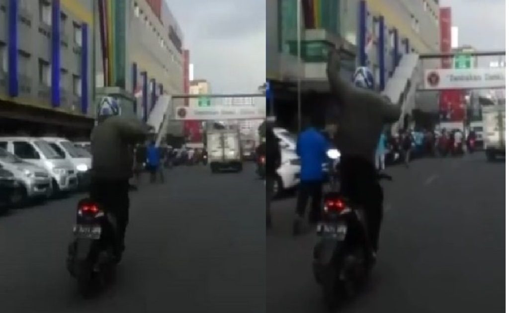 Video Pemotor di Jakarta ini Jadi Viral Ini yang Dilakukannya Sampai Buat Netizen Heboh