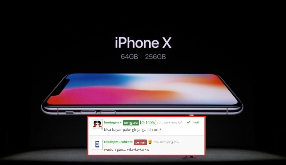 iPhone X 256GB Tokopedia