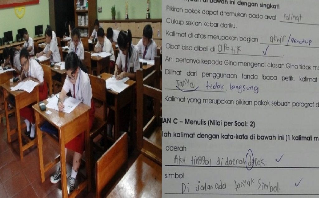 Buat Kalimat dengan 2 Kata Ini Jawaban Siswa SD Jaman Now Ini Miris Tapi Lucu