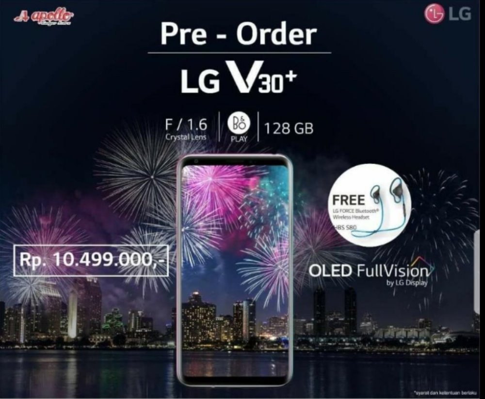 Harga LG V30 Plus Indonesia