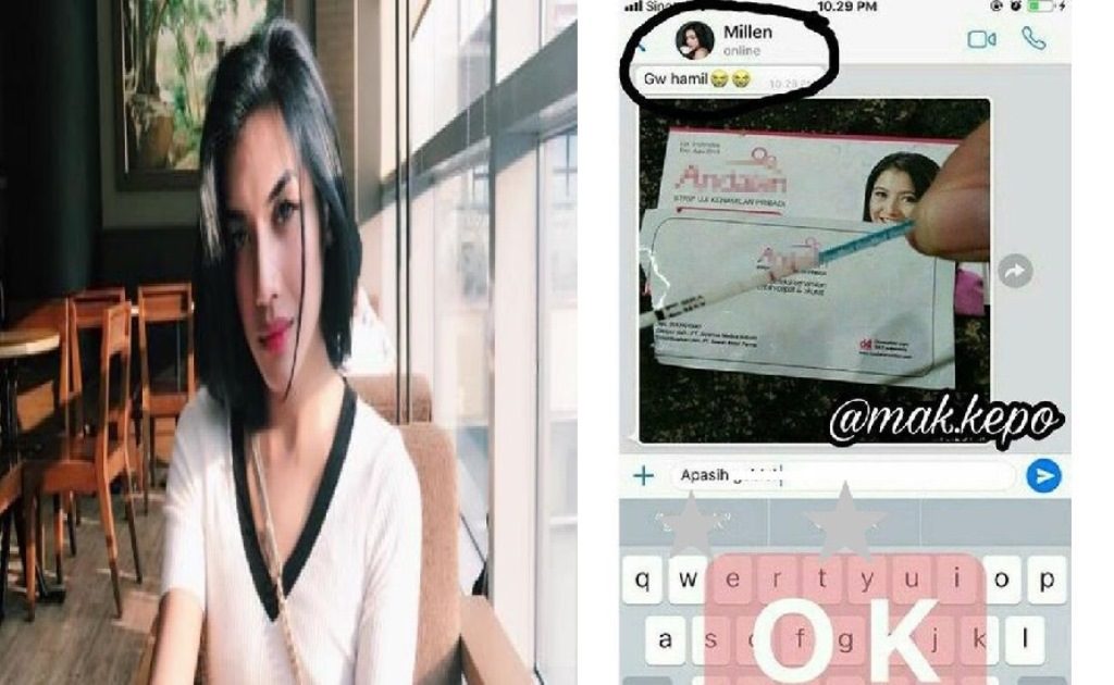 Hebohkan Netizen Millendaru Ngaku Hamil Kok Bisa