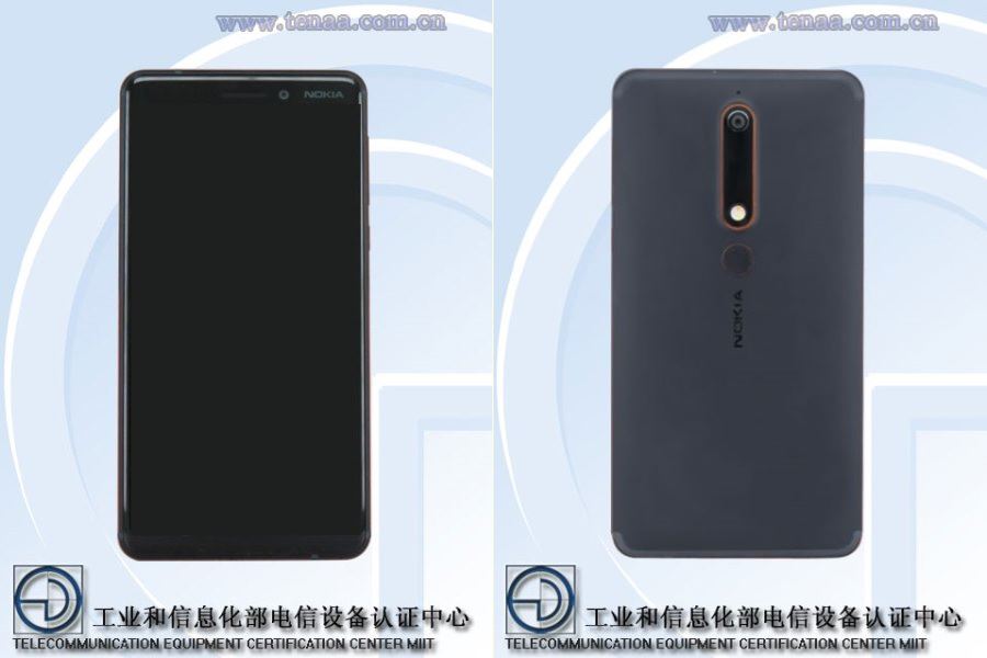 Nokia 6 2018 TA 1054 TENAA