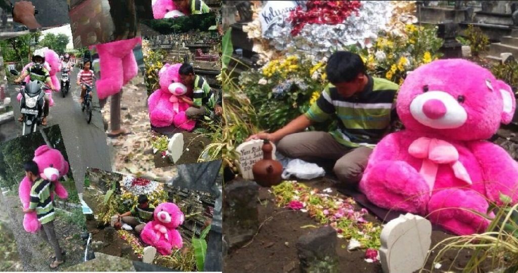 Pria Ini Bawa Boneka Super Besar Sambil Naik Motor Saat Tahu Boneka Dibawa Kemana Netizen Terharu