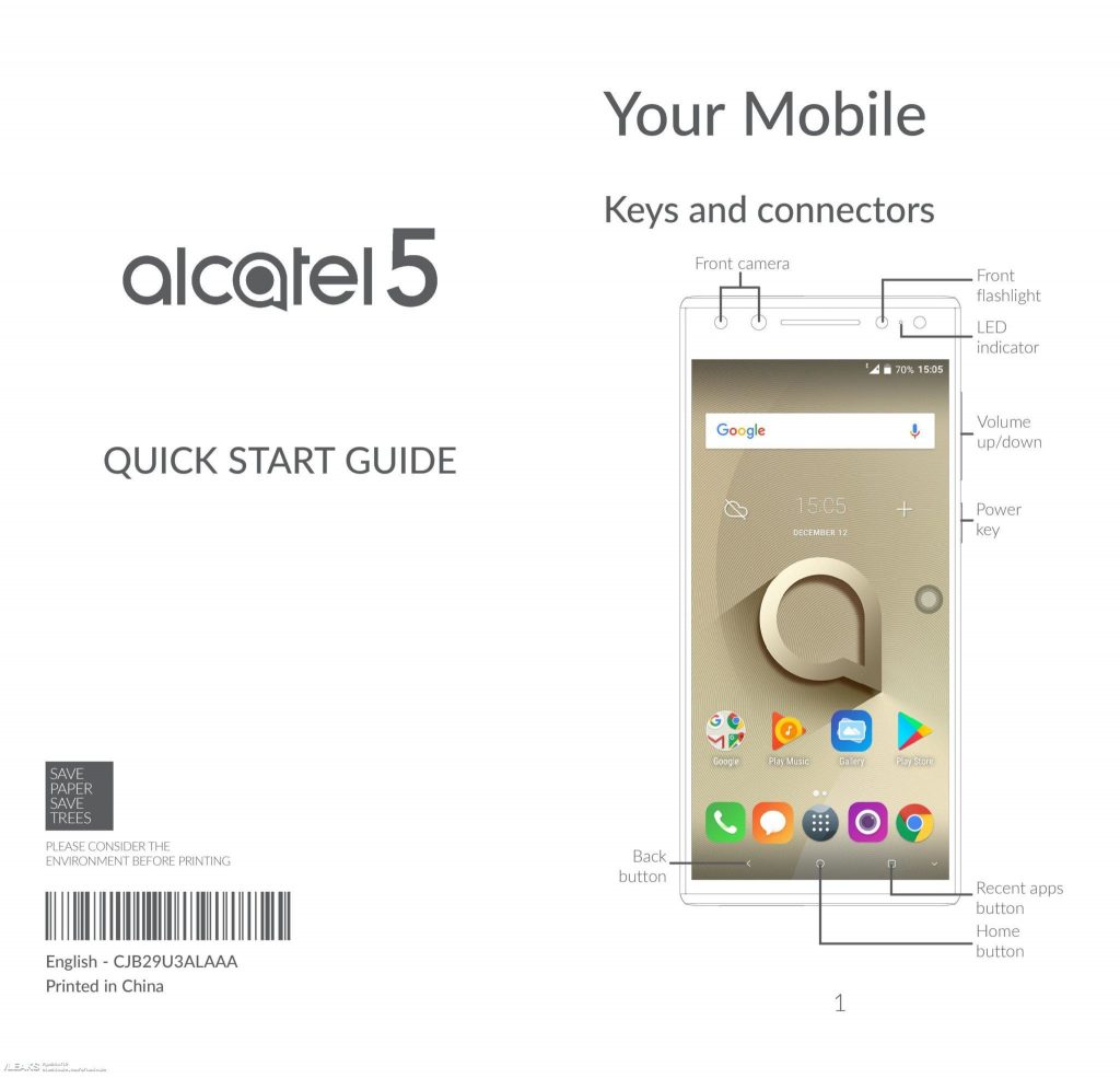 Alcatel 5 Sambangi FCC, Begini Spesifikasi Lengkapnya!