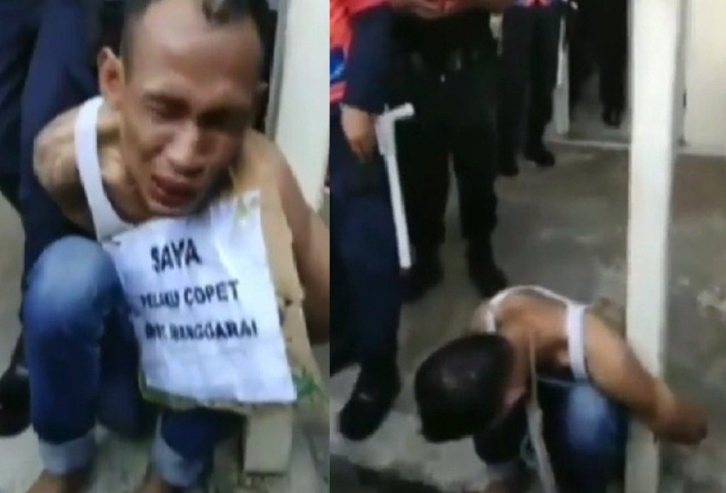 Video Hukuman Pada Copet yang Ketangkap di KRL ini Bikin Netizen Debat Bener atau Salah