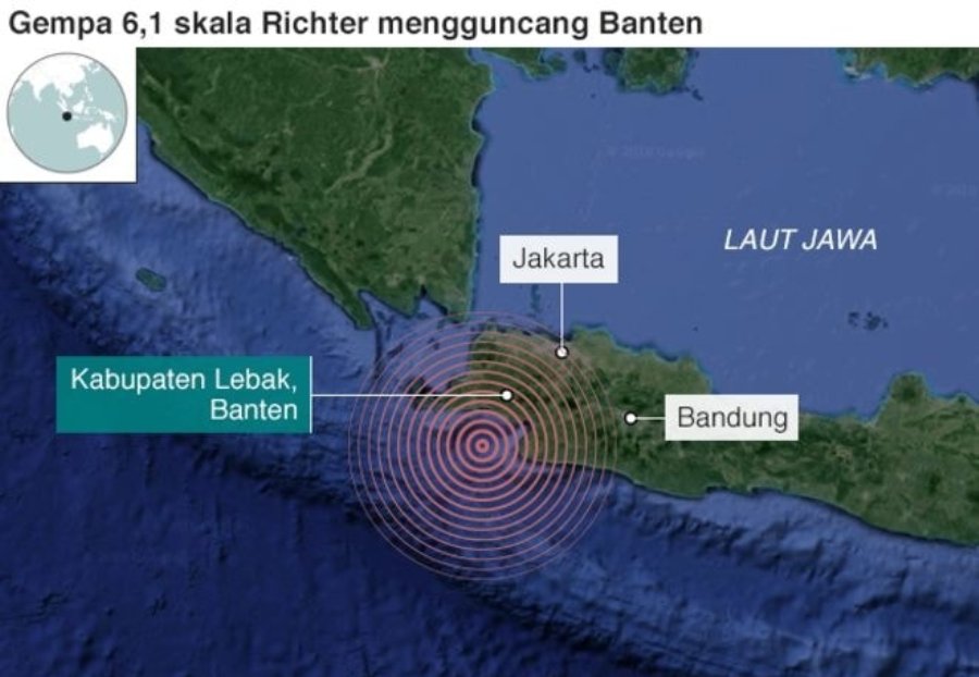 Gempa terkini kabupaten lebak banten