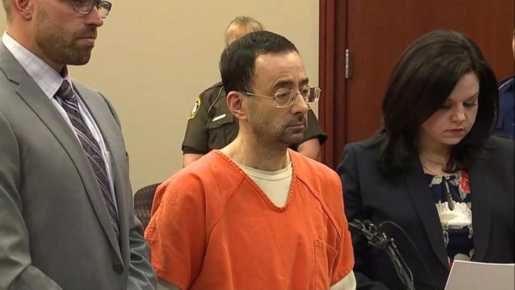 Lecehkan Ratusan Atlet Senam Amerika Larry Nassar Dijatuhi Hukuman 175 Tahun Penjara