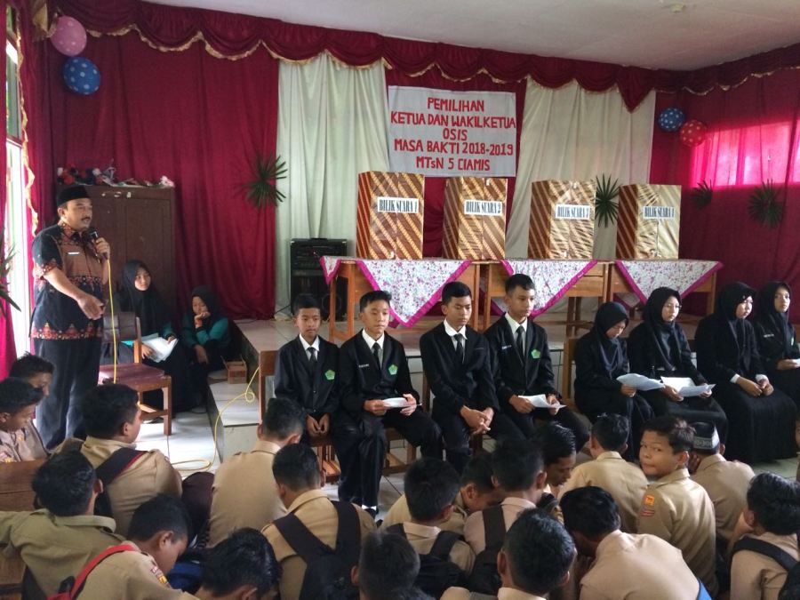 MTsN 5 Ciamis Kembali Gelar Pemilihan Ketua OSIS Masa Bhakti 20182019