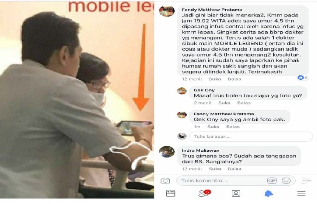 Pasien Sedang Kesakitan Dokter Magang Ini Malah Asyik Main ini Di Smartphone