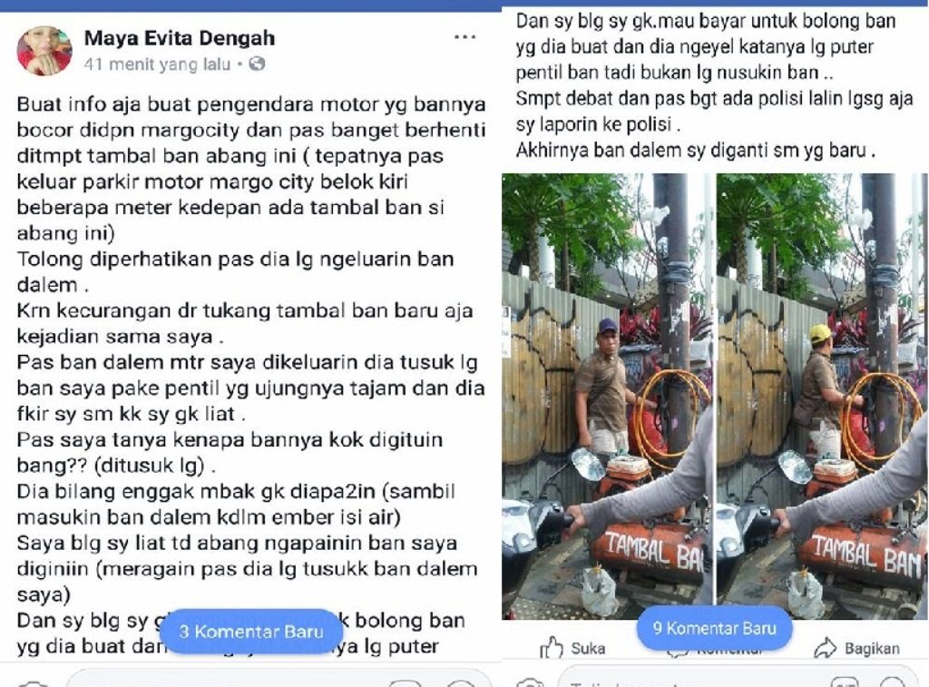 Salah Sasaran Abang Tukang Ban ini Malah Apes Gara Gara Curangin Wanita Ini
