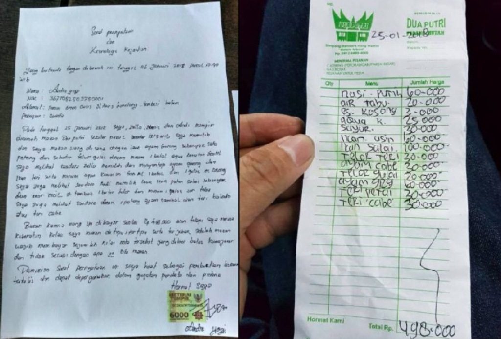Satu Kali Makan Harus Bayar Hampir Setengah Juta Keluhan Pria Ini Viral di Medsos