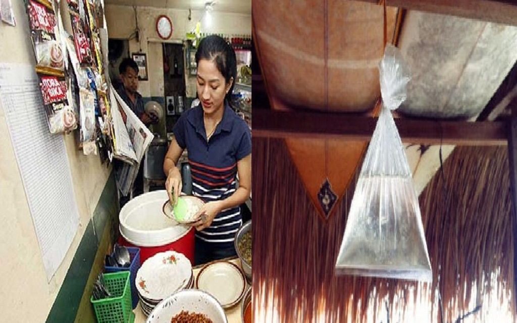 Sering Disangka Penglaris Ternyata Ini Fungsi Plastik Air yang Sering Terlihat di Warung Makan