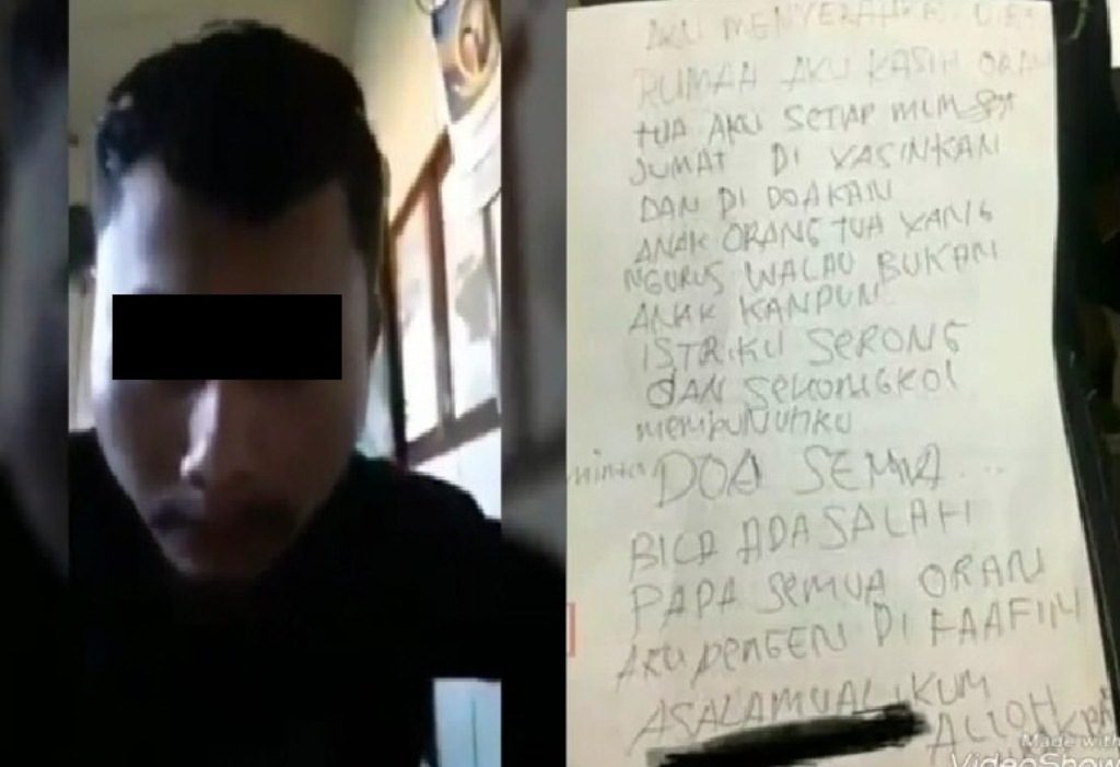 Depresi Diselingkuhi Istrinya TKI Asal Lampung Tewas Diduga Bunuh Diri Sempat Tulis Surat Wasiat dan Live di FB