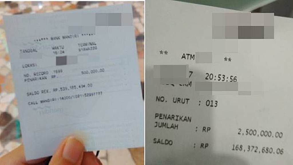 Iseng Intip Struk ATM Orang Lain Orang Ini Curhat Ngerasa Bergetar Panas Dingin