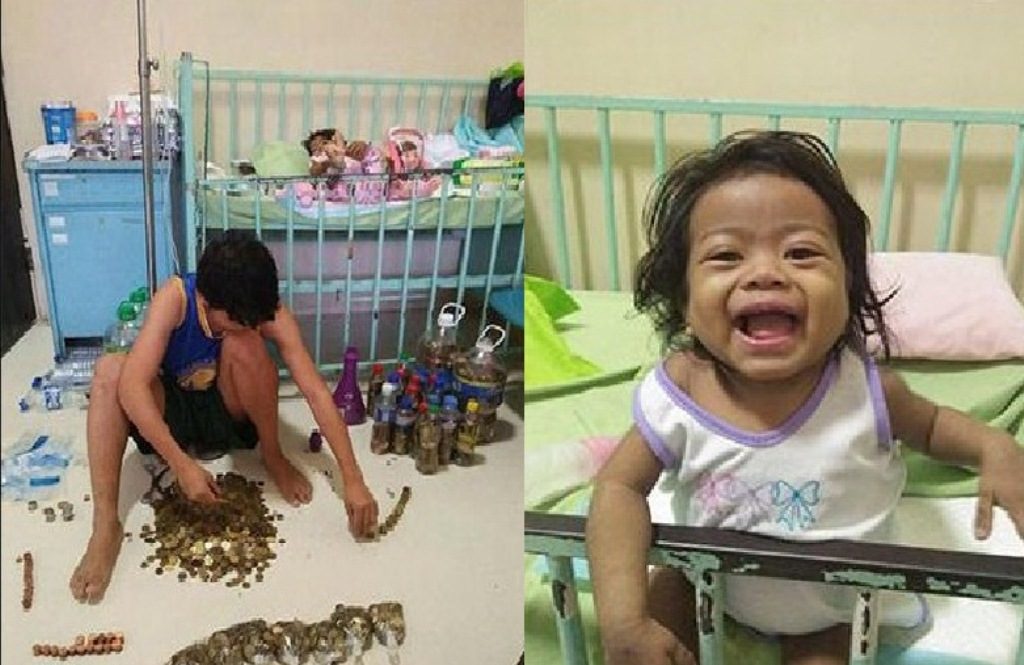 Perjuang Ayah Kumpulkan Koin Demi Biaya Operasi Sang Anak ini Bikin Netizen Terharu