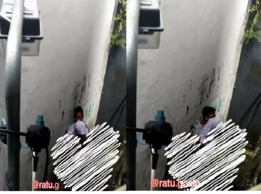 Tertangkap Kamera CCTV Dua Pelajar Asyik Begituan di Gang Samping Rumahnya