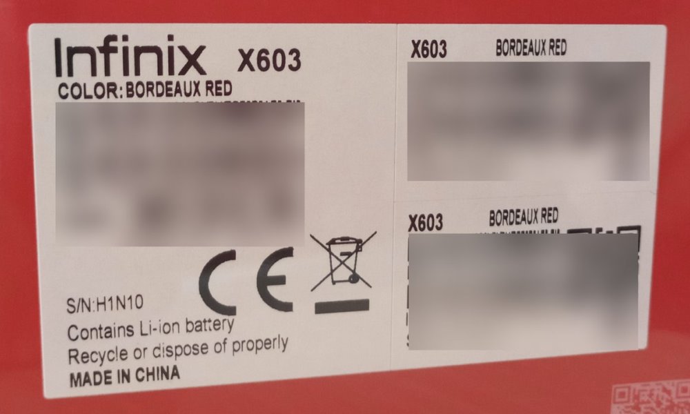 Infinix Zero 5 Made in China