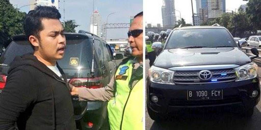 Nggak Sabar Antre di Tol Pengemudi Mobil Fortuner ini Nekat Todongkan Pistol ke Pengendara Lain