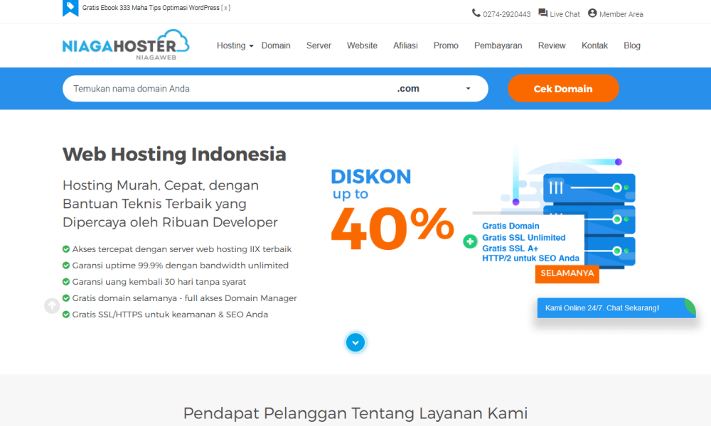 Niagahoster Web Hosting Indonesia