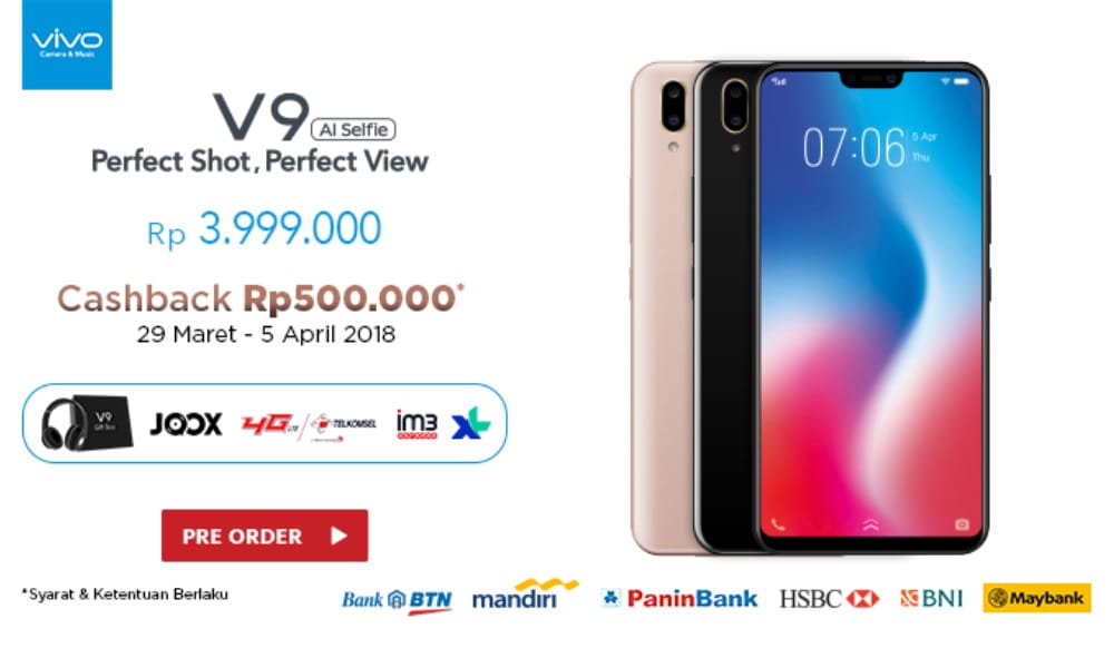 Penjualan Preorder Vivo V9