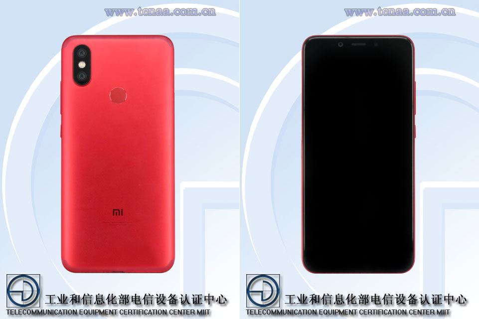 Xiaomi Mi 6X TENAA