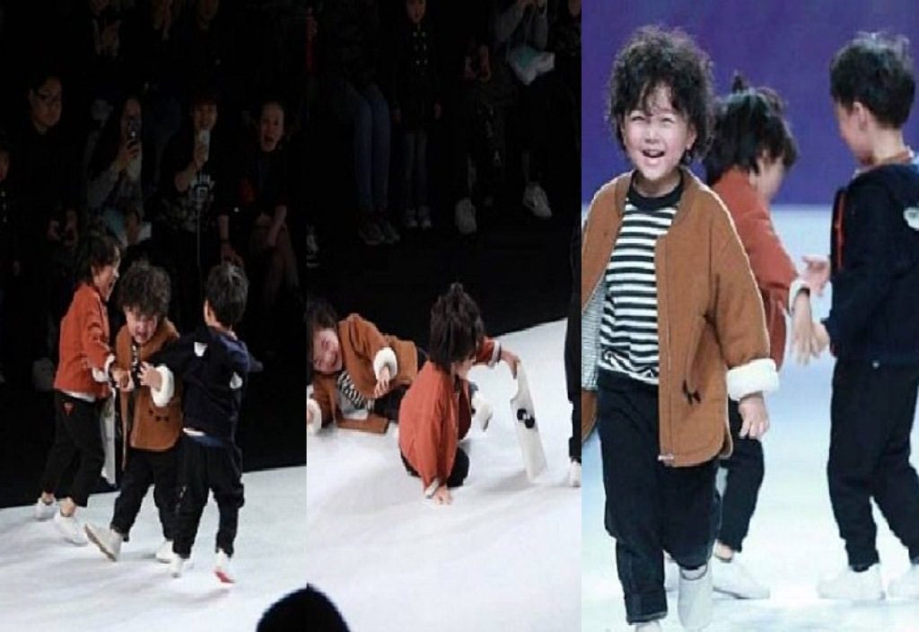 Bertabrakan dan Jatuh di Catwalk Aksi Model Cilik ini Justru Bikin Netizen Jatuh Hati Ekspresinya Menggemaskan