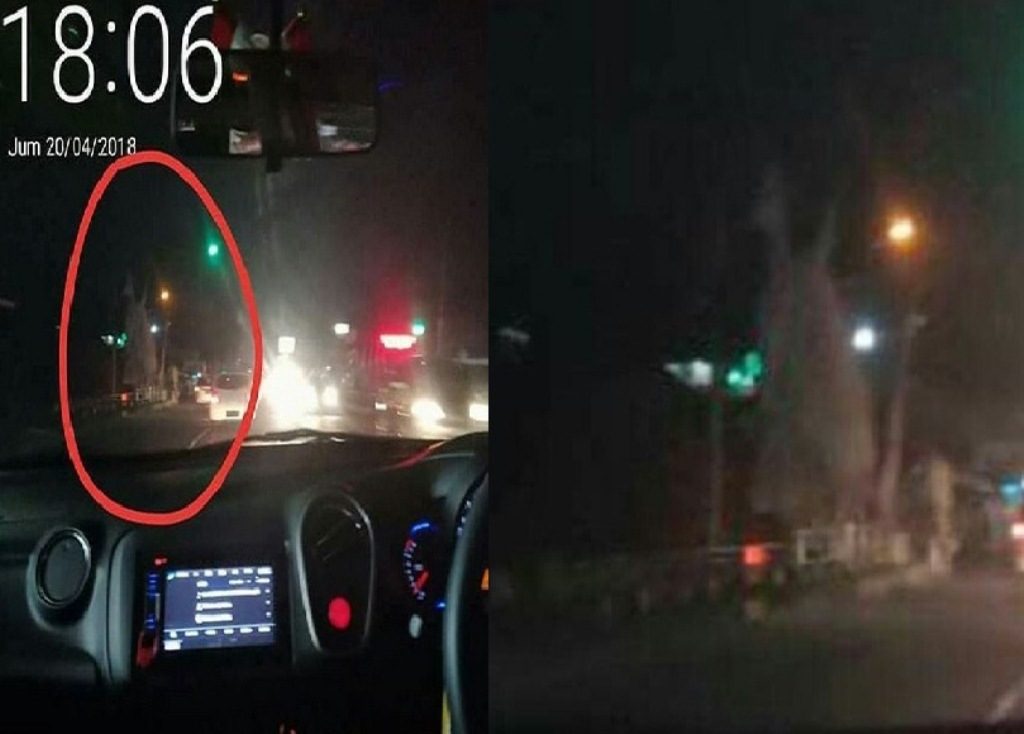 Bikin Merinding Penampakan Sosok Putih Melayang Di Jalan Raya ini Ngeri Banget Kira Kira Apa Ya