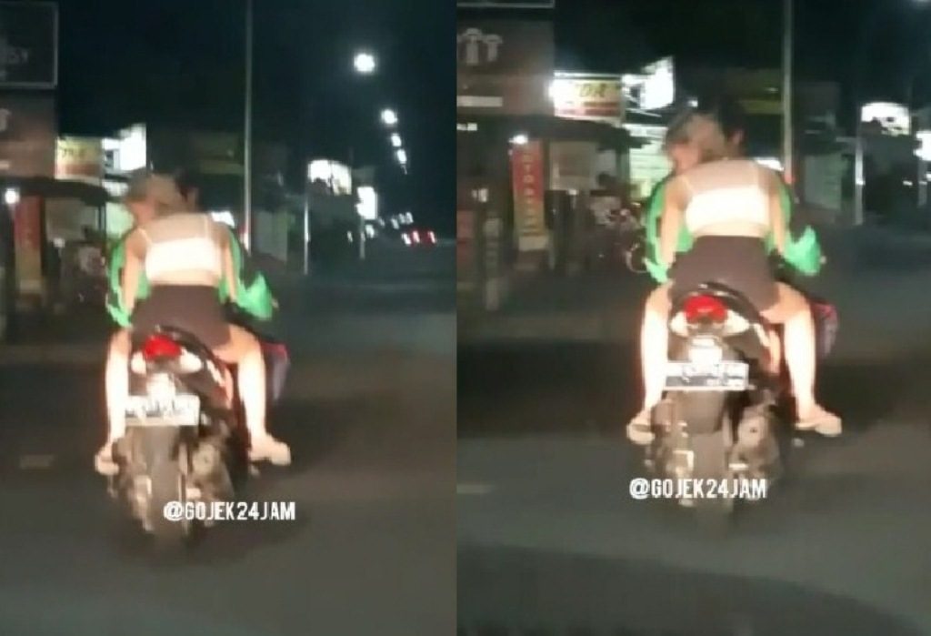 Bukan Cuma Karena Tidak Pakai Helm Gaya Bocengan Driver Ojol dan Penumpangnya ini Jadi Perhatian Menang Banyak ya Bang