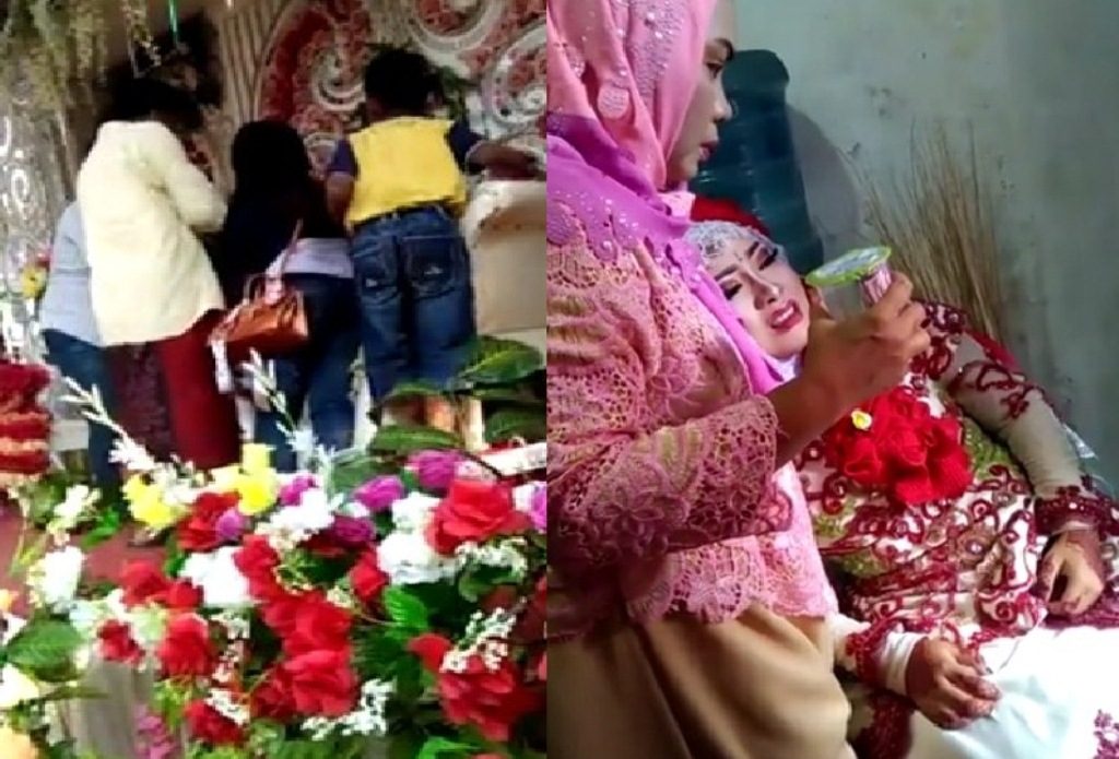 Duduk Manis di Pelaminan, Pengantin Wanita ini Tiba-Tiba Menjerit Tanpa Sebab, Tamu Undangan Panik Duduk Manis di Pelaminan Pengantin Wanita ini Tiba Tiba Menjerit Tanpa Sebab Tamu Undangan Panik