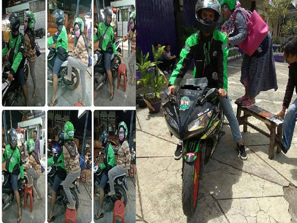 Jok Terlalu Tinggi Wanita ini Tunjukan Tutorial Kocak Naik Motor Sport Gini Nih Caranya