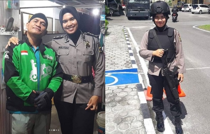 Berprofesi Sebagai Driver Ojol Bapak Ini Sukses Antarkan Anaknya Jadi Polwan