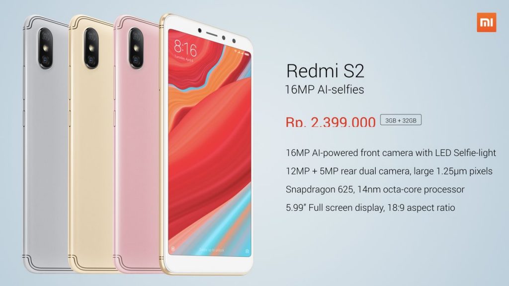 Harga Redmi S2 Indonesia