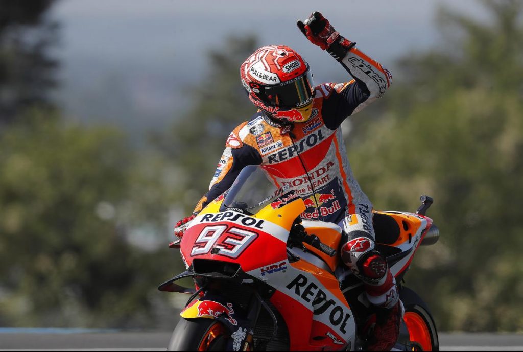 Hasil MotoGP Prancis 2018: Marquez Juara, Valentino Rossi Finish Ketiga