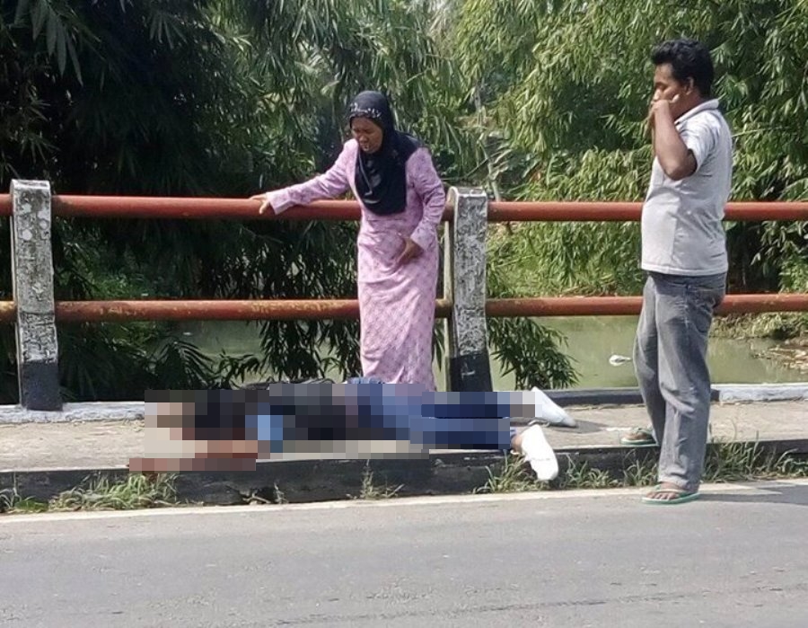Jembatan Mrejan Ciamis Memakan Korban Wanita Pengendara Motor Tewas