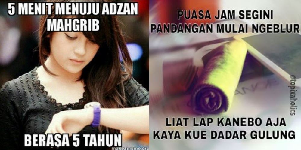 Meme Puasa Lucu Abis