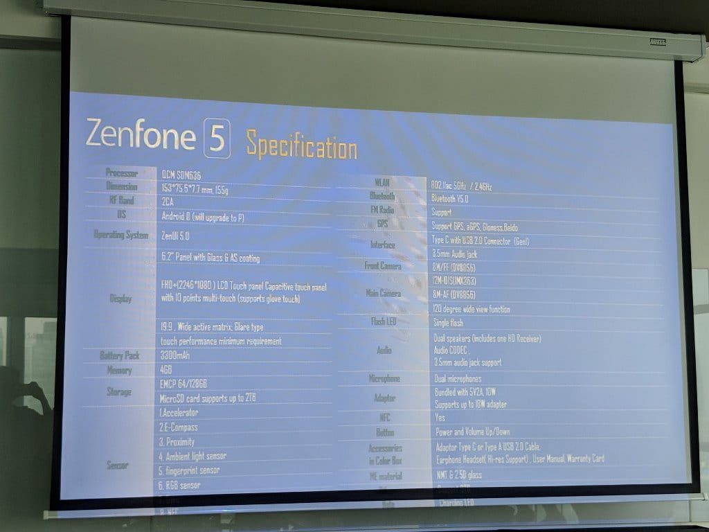 Spesifikasi ASUS Zenfone 5 Indonesia