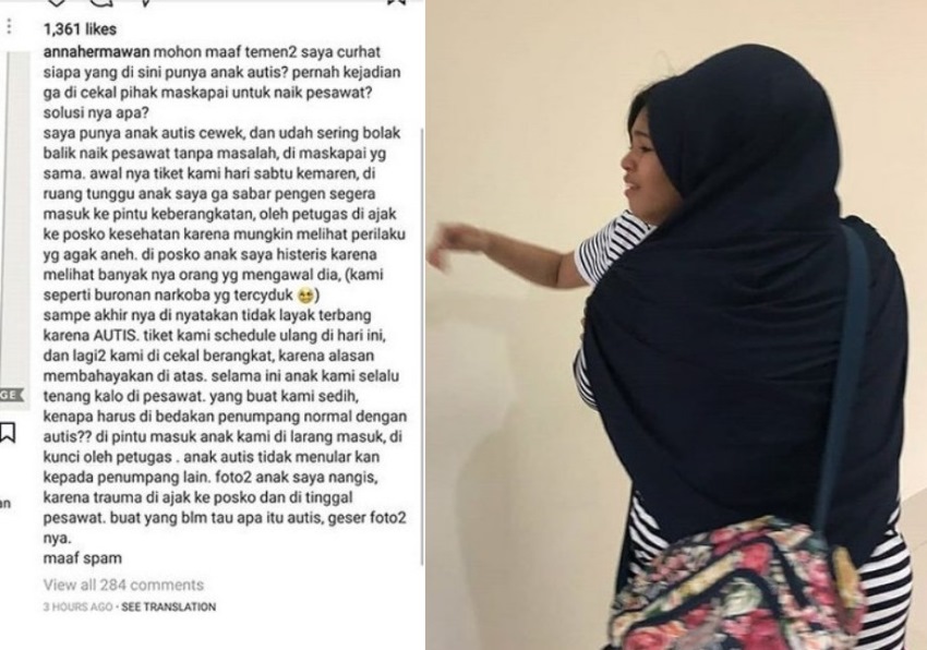 Anaknya di Cekal Tidak Boleh Naik Pesawat Karena Autis Curhatan Ibu ini Viral Sedih Bacanya