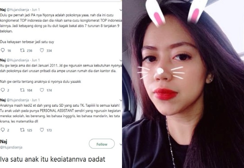 Bagikan Cerita Pengalamannya Jadi Asisten Pribadi Orang Paling Kaya di Indonesia Postingan Cewek Ini Viral