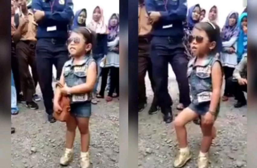 Berpenampilan Trendy Bocah Perempuan ini Hafal Nama Nama Menteri Indonesia Pinternya