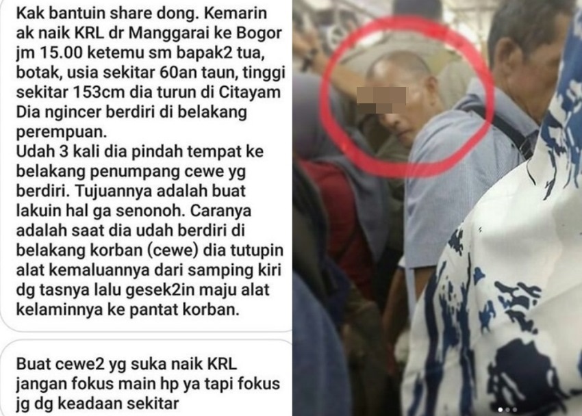 Desak Desakkan di KRL Pria ini Ketahuan Lakukan Pelecehan pada Penumpang Wanita Aksinya Bikin Geram