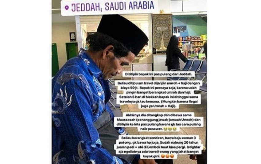 Ditinggal Pihak Travel Begitu Saja Foto Jamaah Umroh Terlantar di Jeddah ini Viral Begini Kondisi Terakhirnya