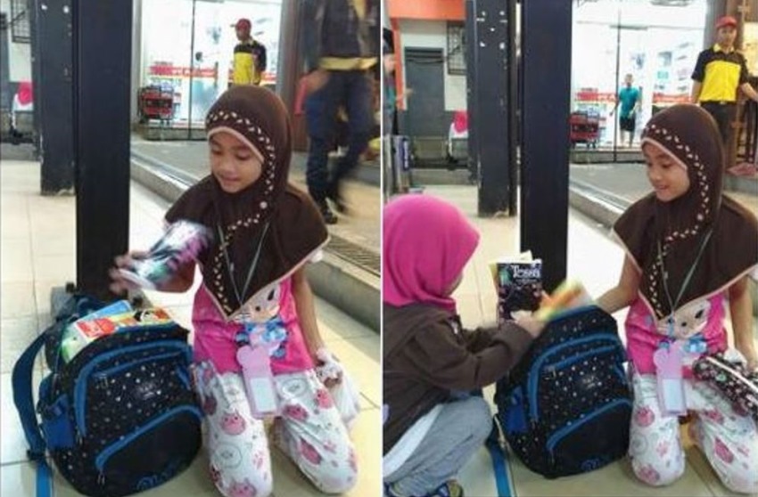 Gadis Penjual Tisu di Stasiun Cawang ini Viral Ada Kisah Sedih Dibaliknya Kalau Nggak Habis Dimarahin Ayah