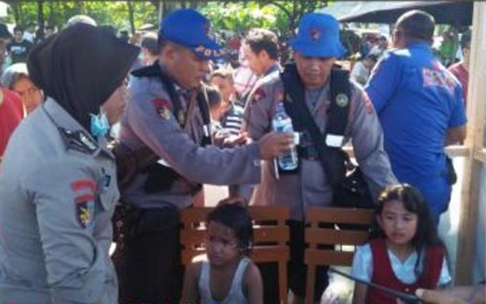 Libur Lebaran di Pantai Pangandaran Ratusan Anak Kehilangan Orangtua