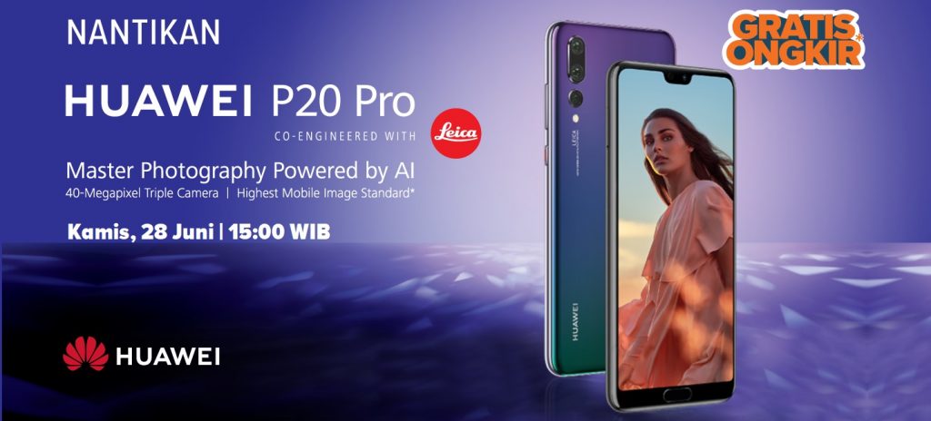 Preorder Huawei P20 Pro Indonesia