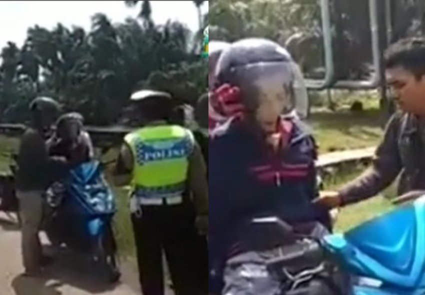 Hendak Menegur Pemotor yang Bonceng Tiga Polantas Kaget saat Tahu Salah Satu Penumpangnya Sudah Meninggal