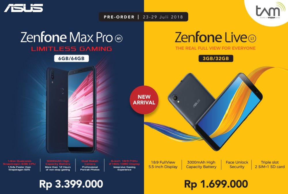 Preorder ASUS Zenfone Max Pro M1 6GB