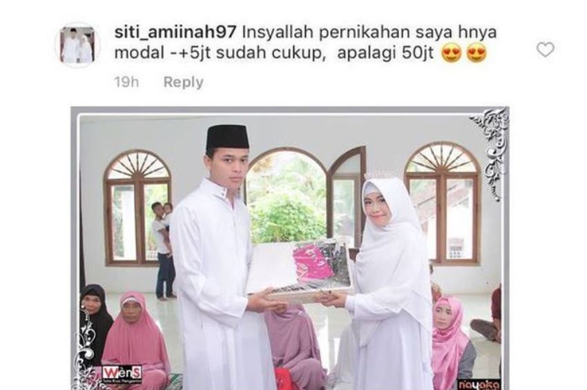 Viral Pasangan ini Menikah dengan Biaya Hanya Rp 5 Juta Netizen Terinspirasi