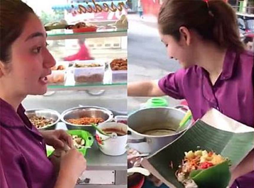 Wanita Cantik Penjual Lontong Sayur dan Nasi Uduk ini Viral Parasnya Bikin Hati Cenat Cenut