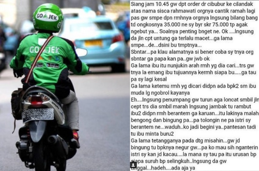 Dapat Orderan antar Ibu Ibu Driver ini Kaget Lihat Penumpangnya Jambak Rambut Orang Gocyduk