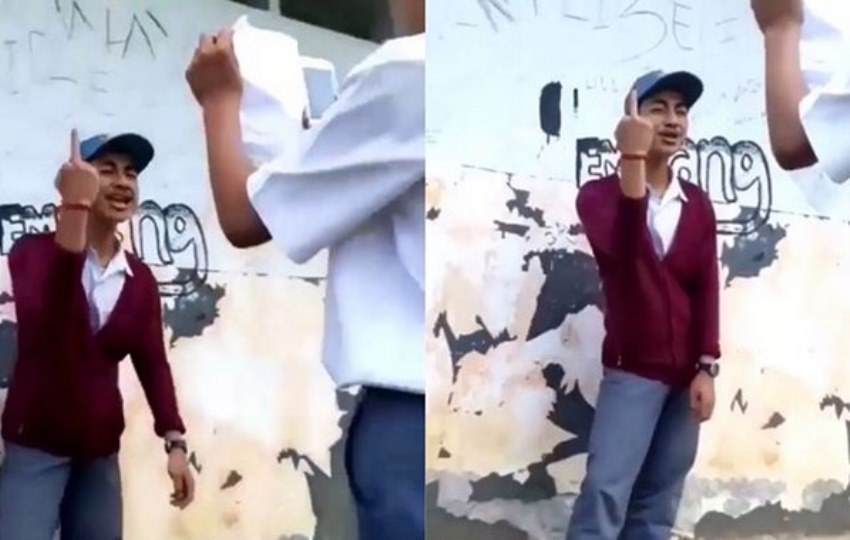 Lantangkan Sumpah Pemuda sambil Acungkan Jari Tengah Video Siswa SMA ini Viral